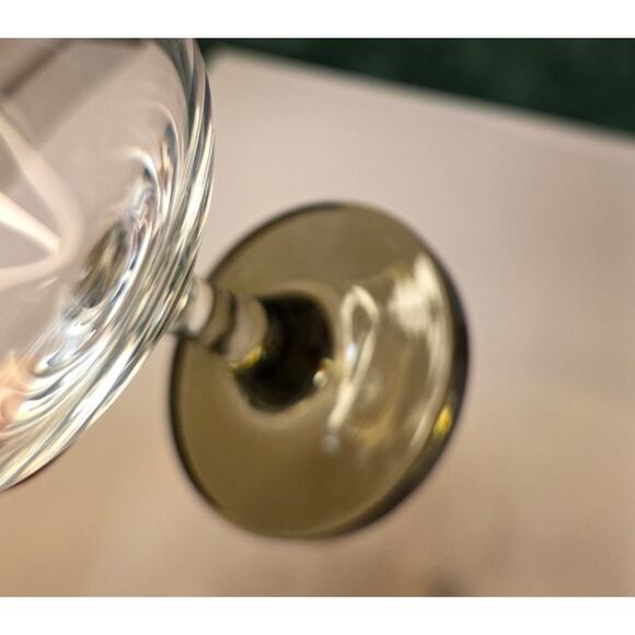 Rosenthal Studio Line - Tawny Base Wine Glasses. Four Signed Vintage MCM Barware - Picture 5 of 6